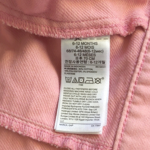 Baby Gap Denim Jacket Snap Buttons 6-12M - Picture 7 of 7